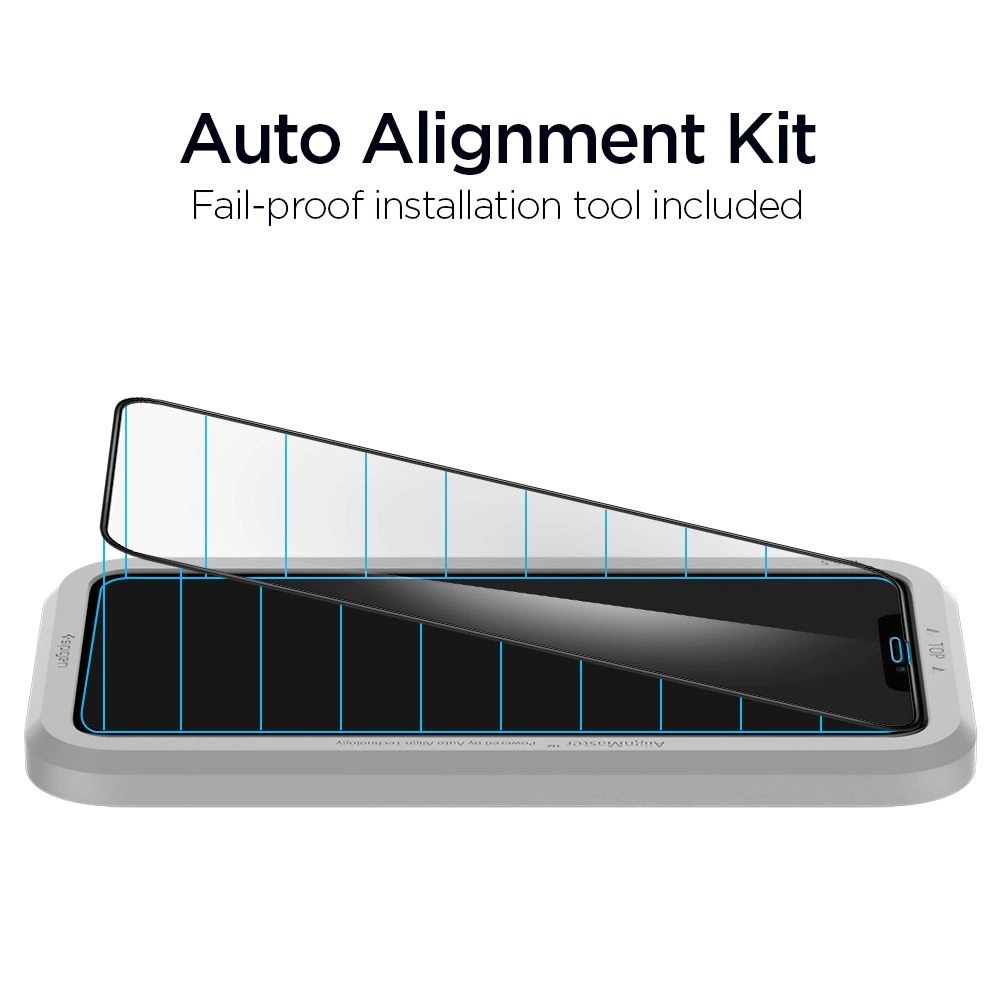Spigen ALM Glass FC Tempered Glass for iPhone 11 / XR - Blackeng