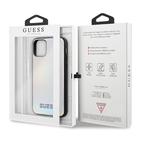 Guess GUHCN65BLD iPhone 11 Pro Max silver/silver hard case Iridescenteng