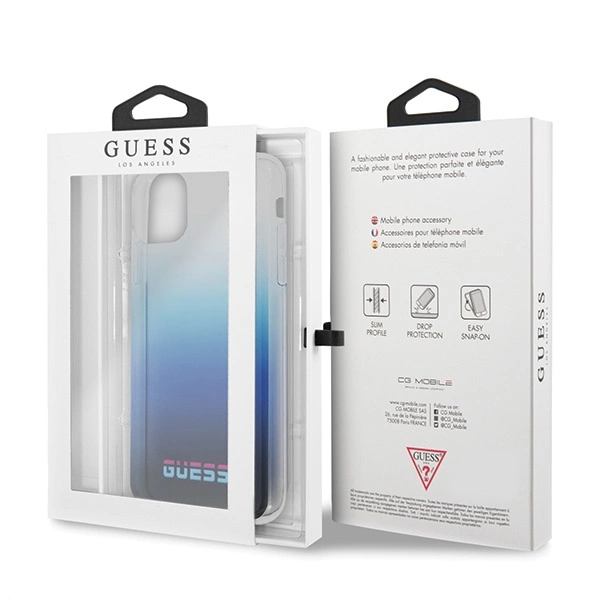 Guess GUHCN65DGCNA iPhone 11 Pro Max blue/gradient blue hard case Californiaeng
