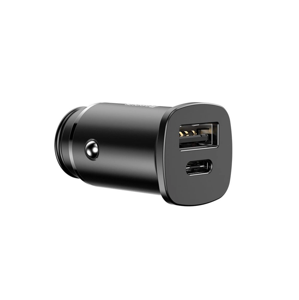 Baseus Square PPS smart car charger with USB Quick Charge 4.0 QC 4.0 and USB-C PD 3.0 SCP ports black (CCALL-AS01)eng