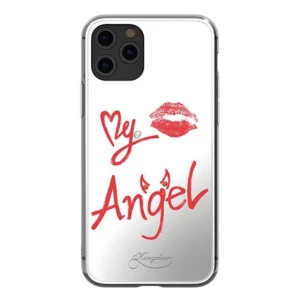 Kingxbar Angel mirror case decorated with original Swarovski crystals iPhone 11 Pro Max transparenteng