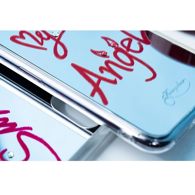 Kingxbar Angel mirror case decorated with original Swarovski crystals iPhone 11 Pro Max transparenteng