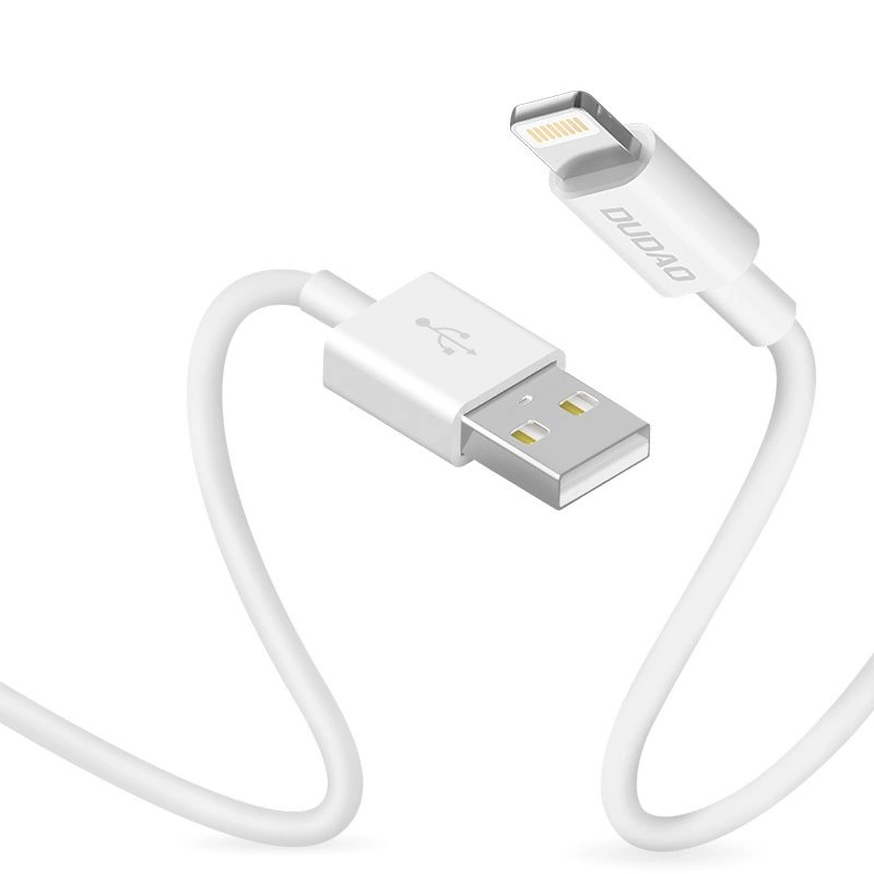 Dudao cable USB / Lightning 3A 1m white (L1L white)eng