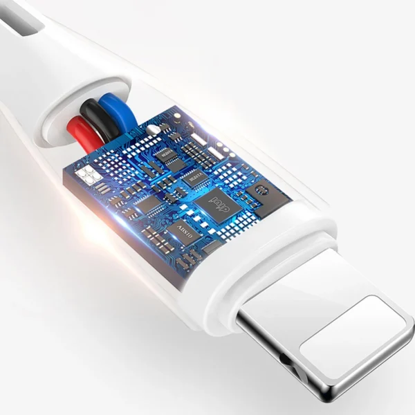 Dudao USB / Lightning 3A 1m white cable (L2L 1m white)eng