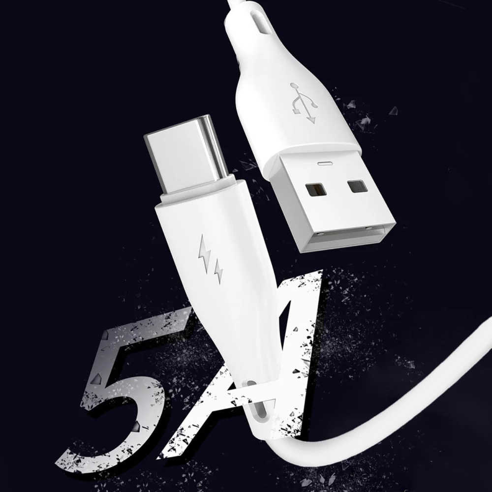 Dudao USB / USB Type C 5A 1m white (L2T 1m white)eng