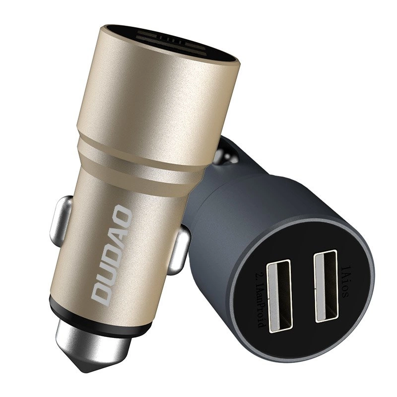 Dudao car charger 2x USB 3.1A gray (R5 gray)eng