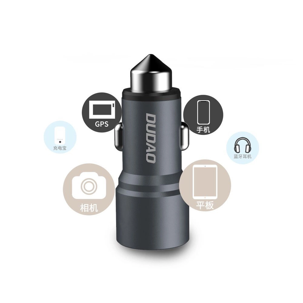 Dudao car charger 2x USB 3.1A gray (R5 gray)eng