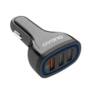 Dudao Car Charger Quick Charge Quick Charge 3.0 QC3.0 2.4A 18W 3x USB Black (R7S black)eng