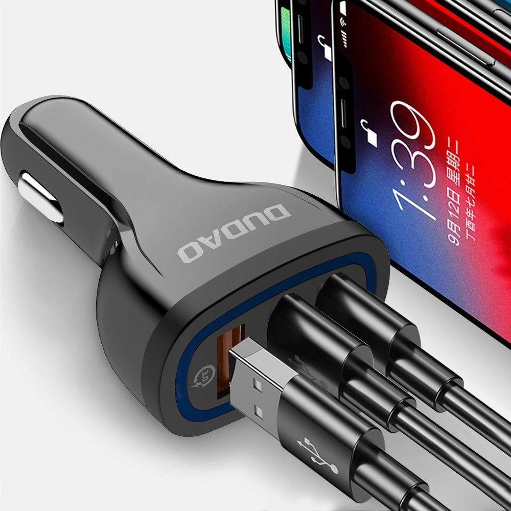 Dudao car charger quick charge Quick Charge 3.0 QC3.0 2.4A 18W 3x USB white (R7S white)eng