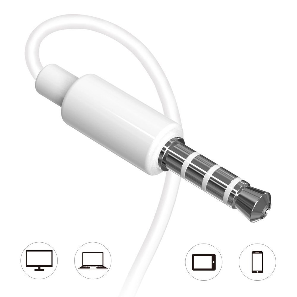 Dudao in-ear wired mini jack 3.5mm headset white (X10S white)eng