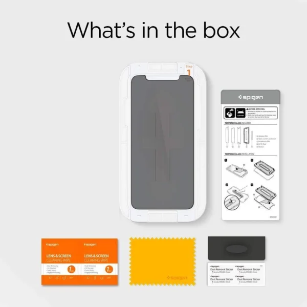 Spigen Glas.tR EZ Fit Privacy Tempered Glass for iPhone 11 / XReng