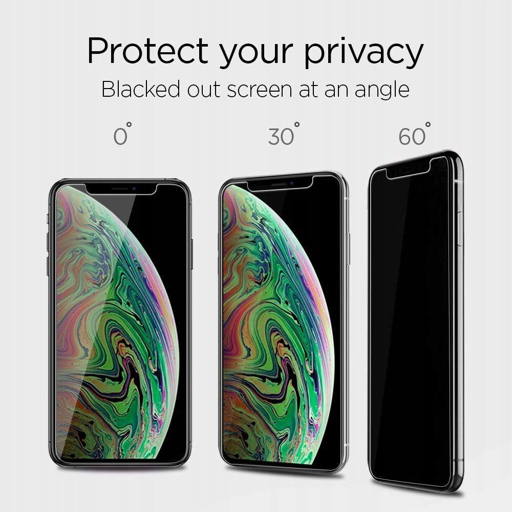 Spigen Glas.tR EZ Fit Privacy Tempered Glass for iPhone 11 / XReng