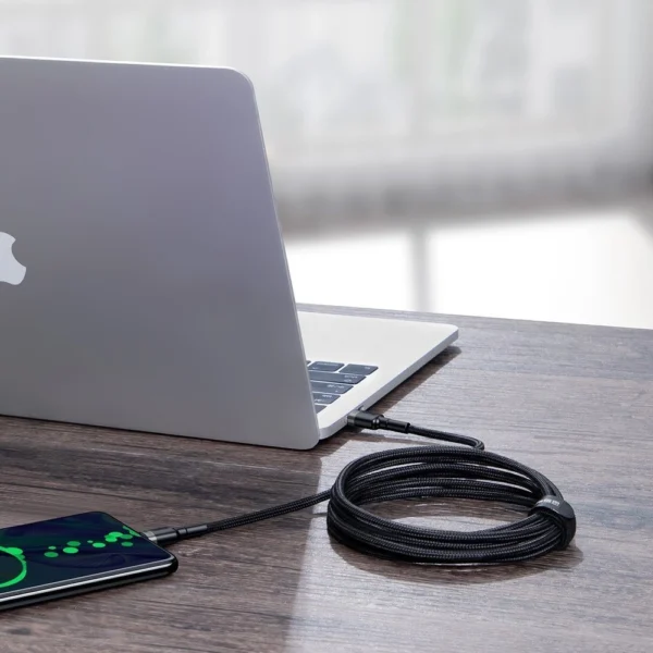 Baseus CATKLF-ALG1 USB-C - USB-C PD QC cable 100W 5A 2m - grayeng