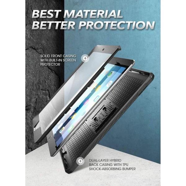 Supcase Unicorn Beetle Pro Case for iPad 10.2'' 2019 / 2020 / 2021 - Blackeng