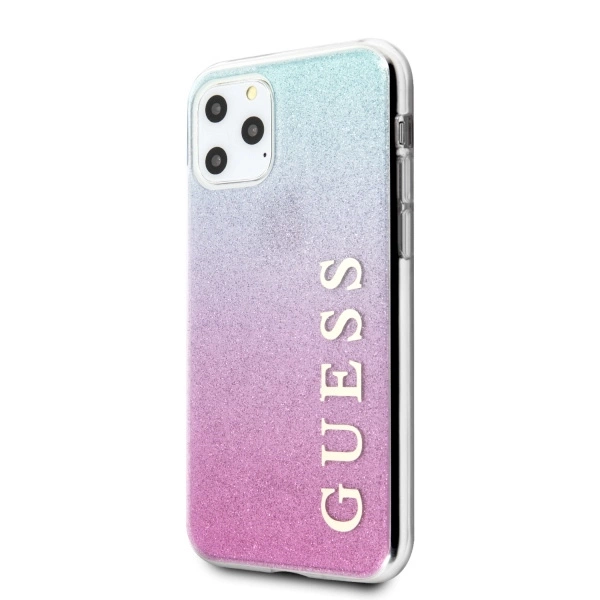 Guess GUHCN65PCUGLPBL iPhone 11 Pro Max rose blue/pink blue hard case Glitter Gradienteng