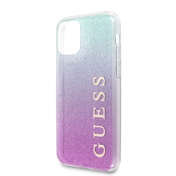 Guess GUHCN65PCUGLPBL iPhone 11 Pro Max rose blue/pink blue hard case Glitter Gradienteng