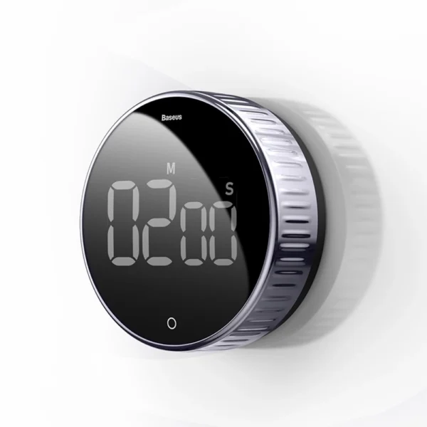 Baseus Heyo rotary timer electronic timer black timer (ACDJS-01)eng