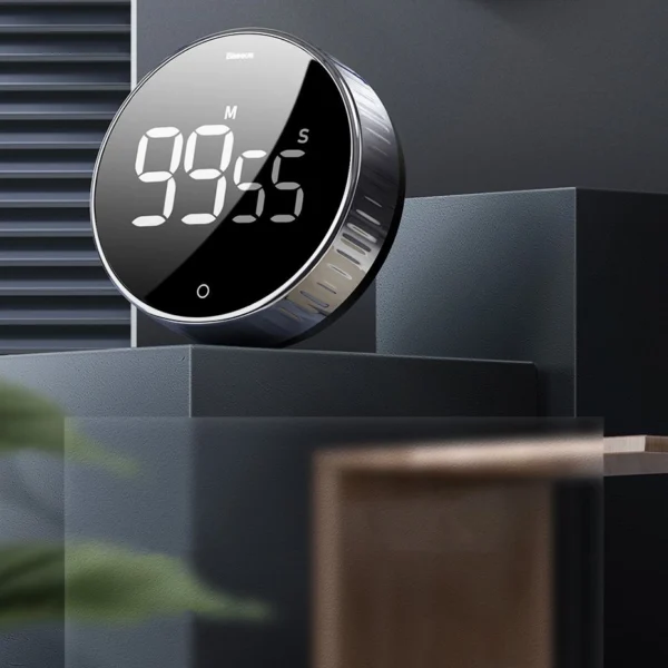 Baseus Heyo rotary timer electronic timer black timer (ACDJS-01)eng