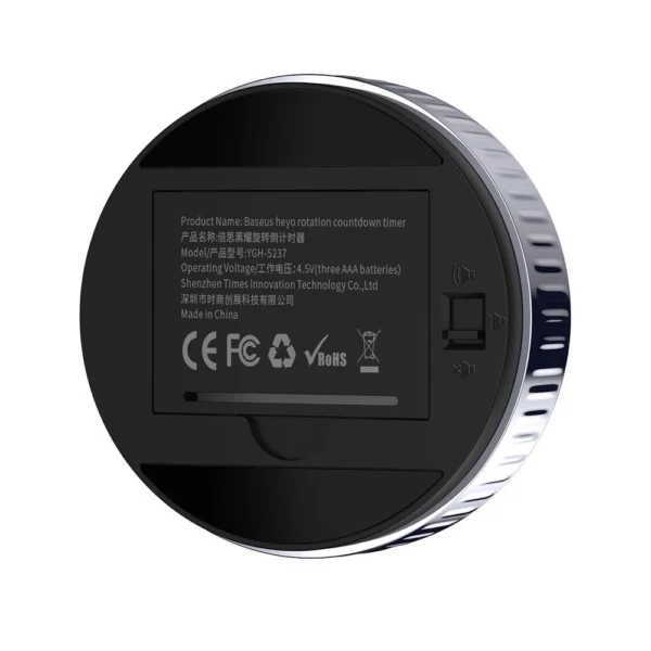 Baseus Heyo rotary timer electronic timer black timer (ACDJS-01)eng