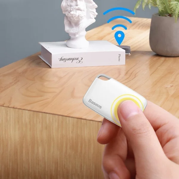 Baseus T2 keychain mini wireless key and other object finder white (ZLFDQT2-02)eng