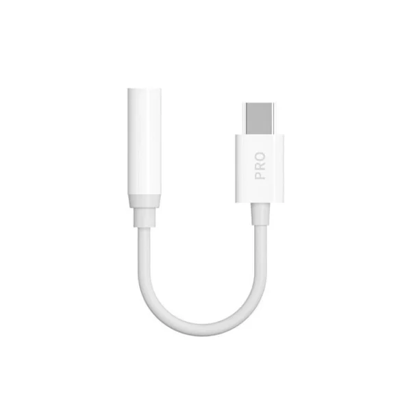 Dudao audio adapter headphone adapter from USB Type C to mini jack 3.5 mm white (L16CPro white)eng