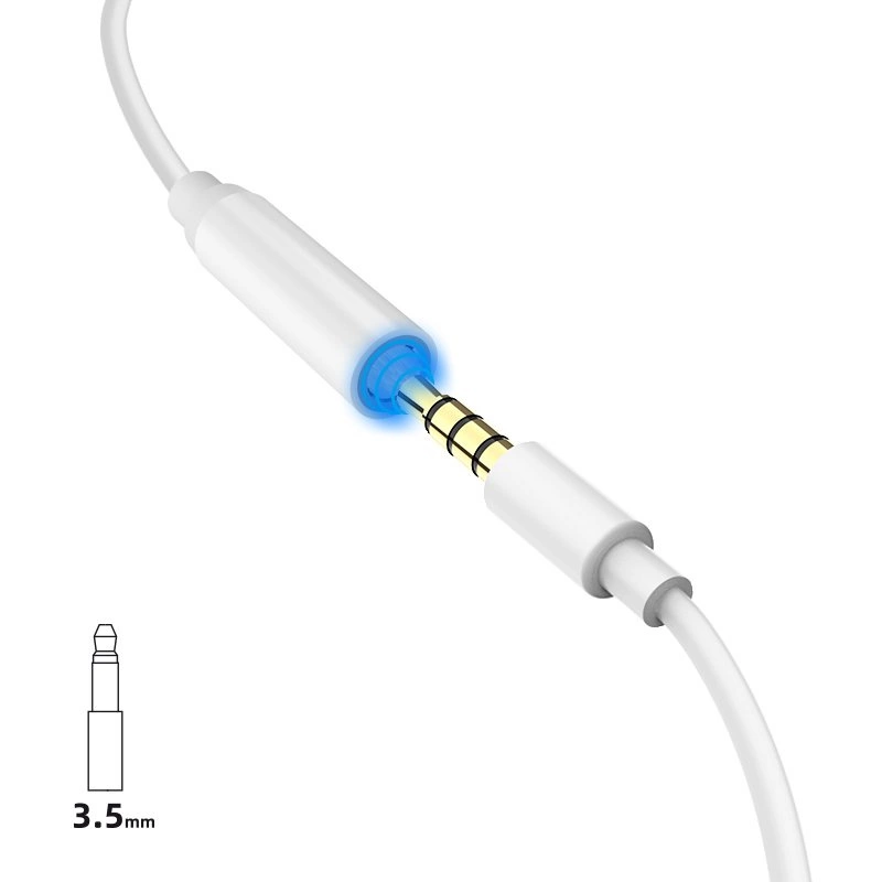Dudao audio adapter headphone adapter from Lightning to 3.5 mm mini jack white (L16i white)eng