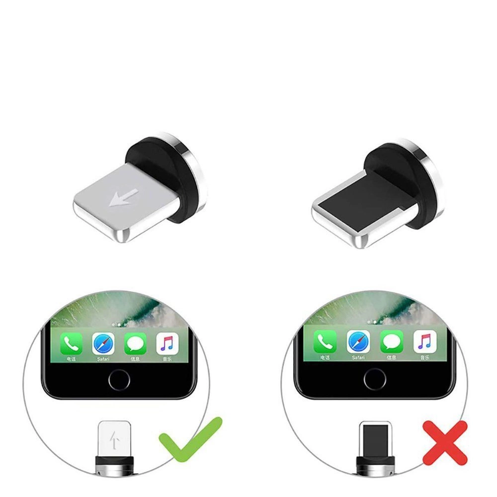 Plug adapter for magnetic USB Cable Lightning silvereng
