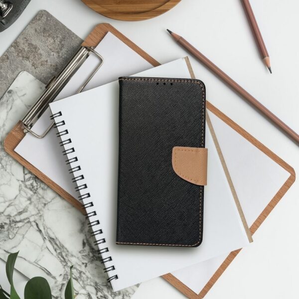 FANCY Book case for IPHONE 17 Pro Max black / gold