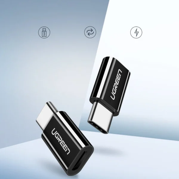 Ugreen adapter micro USB to USB Type C adapter black (30391)eng