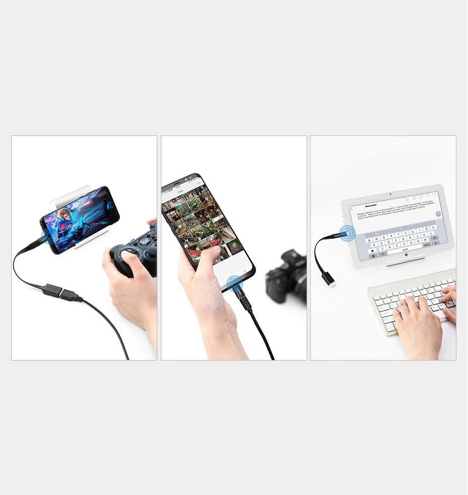 Ugreen adapter micro USB to USB Type C adapter black (30391)eng