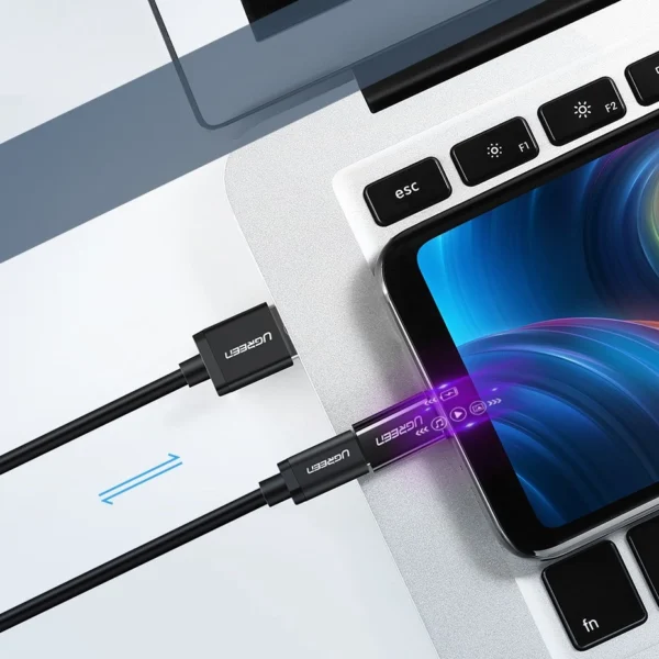 Ugreen adapter micro USB to USB Type C adapter black (30391)eng