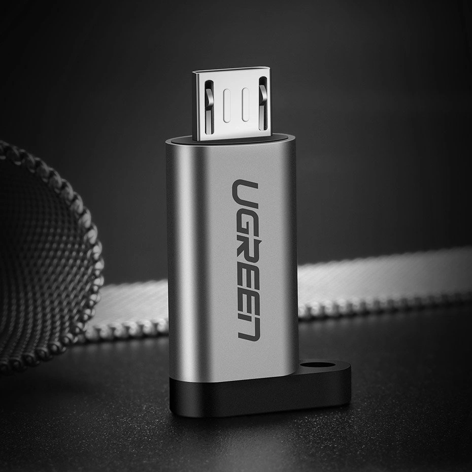 Ugreen adapter USB Type C to micro USB adapter gray (50590)eng