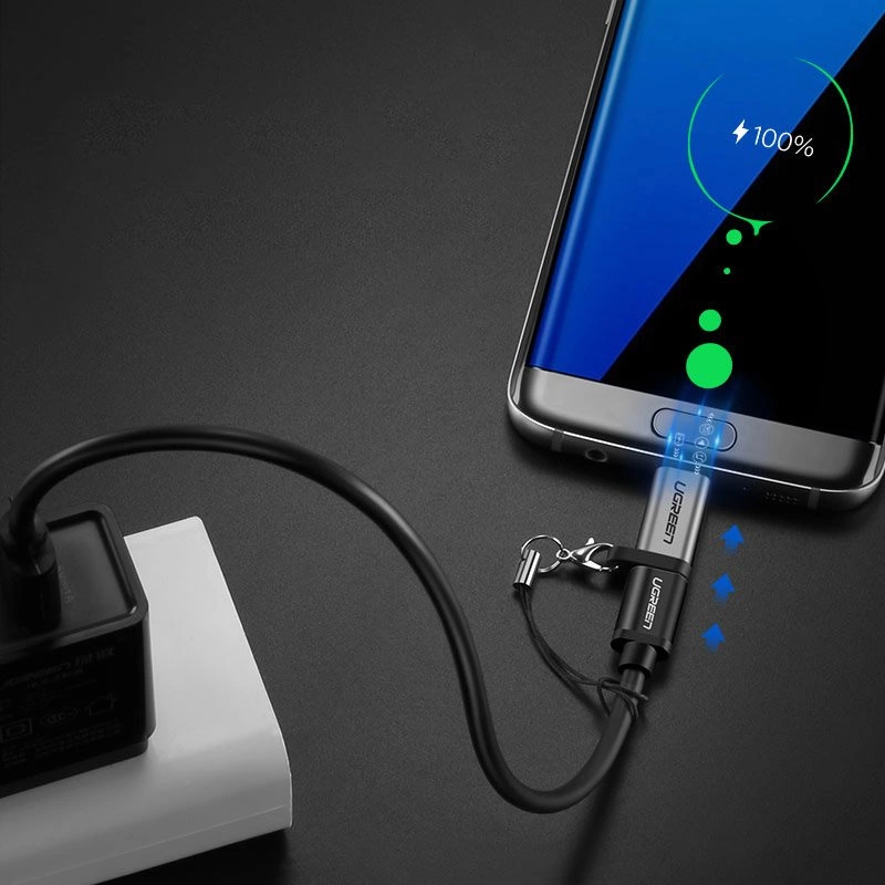 Ugreen adapter USB Type C to micro USB adapter gray (50590)eng