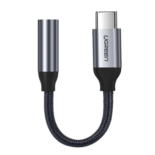 Ugreen Headphone Adapter with 3.5mm mini jack to USB Type C 10cm gray (30632)eng