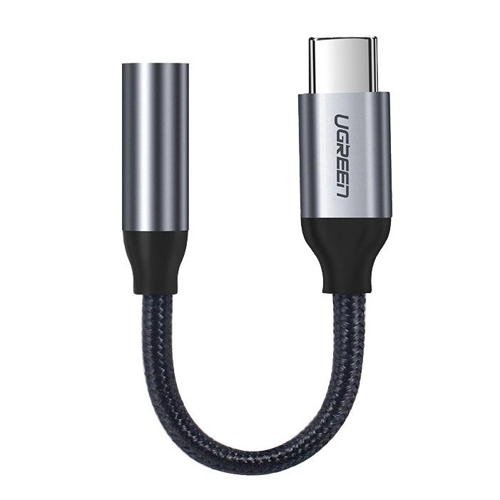 Ugreen Headphone Adapter with 3.5mm mini jack to USB Type C 10cm gray (30632)eng