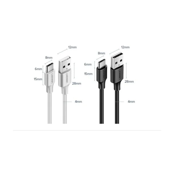 Ugreen US287 60116 USB-A / USB-C 2A cable 1m - blackeng