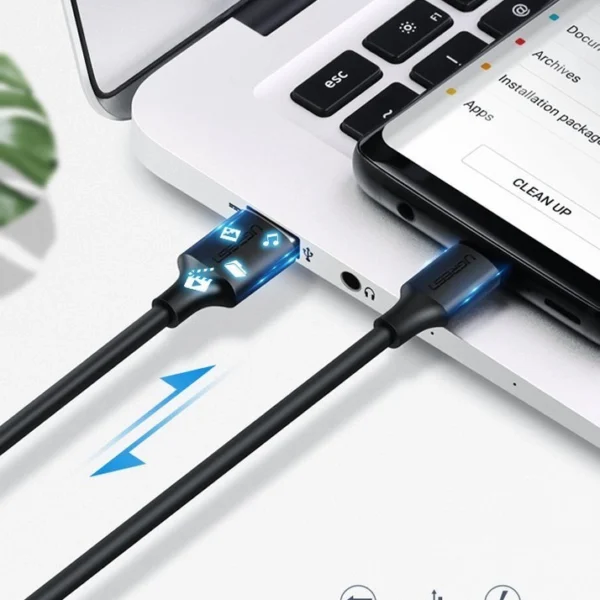 Ugreen US287 60118 USB-A / USB-C 3A cable 2m - blackeng
