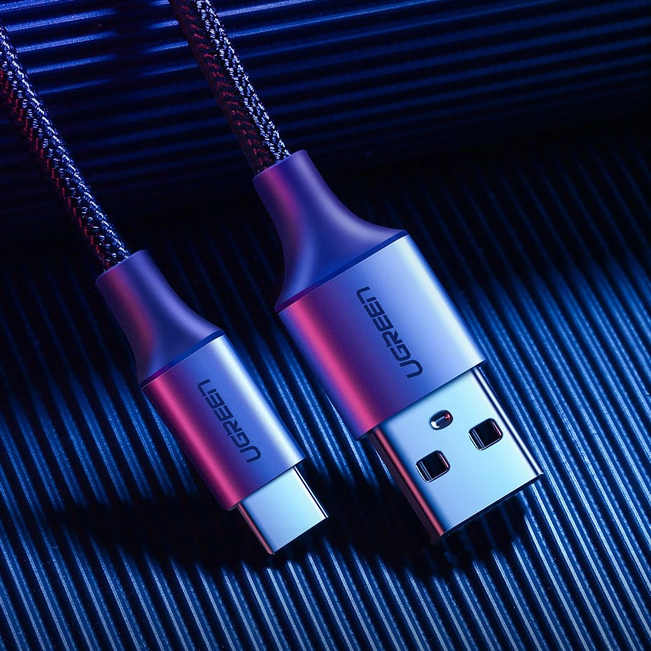 Ugreen US288 60125 USB-A / USB-C QC 3.0 3A 0.5m cable - grayeng