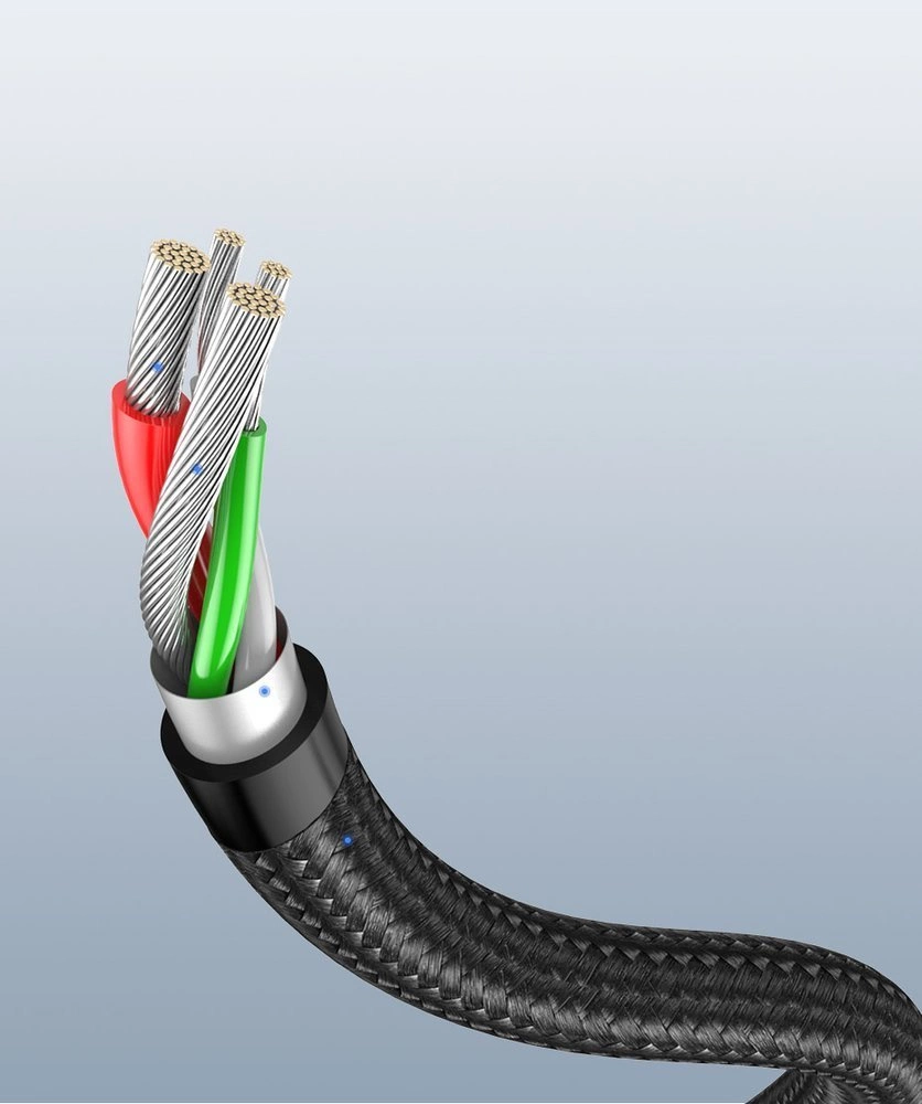Ugreen US284 50942 USB-A (straight) / USB-C (angled) cable 3A 2m - grayeng