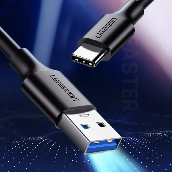 Ugreen US184 20882 USB-A 3.0 / USB-C 3A cable 1m - blackeng