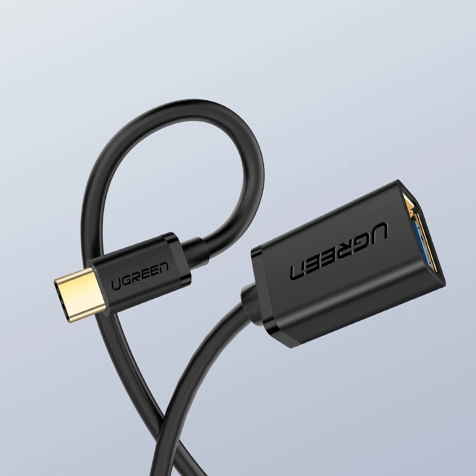 Ugreen US154 30701 USB-A 3.0 (female) / USB-C 3.0 (male) OTG adapter - blackeng
