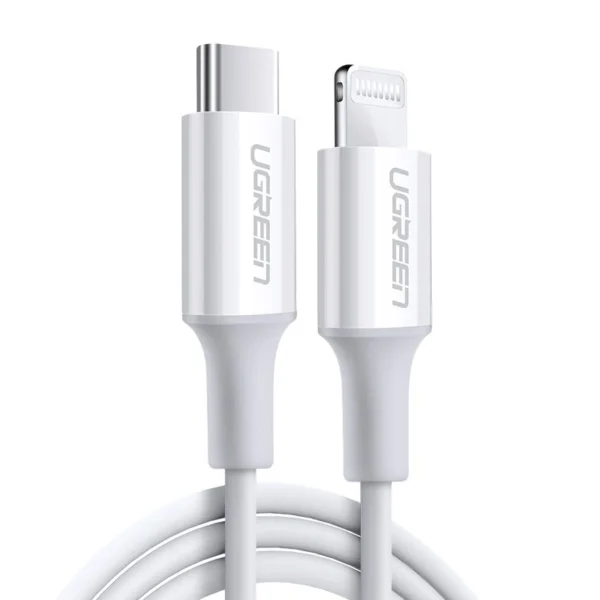 Ugreen US171 Lightning - USB-C MFi PD cable 20W 480Mb/s 1m - whiteeng