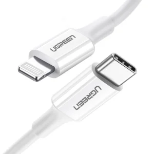 Ugreen US171 Lightning - USB-C MFi PD cable 20W 480Mb/s 1m - whiteeng