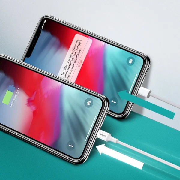 Ugreen US171 Lightning - USB-C MFi PD cable 20W 480Mb/s 1m - whiteeng