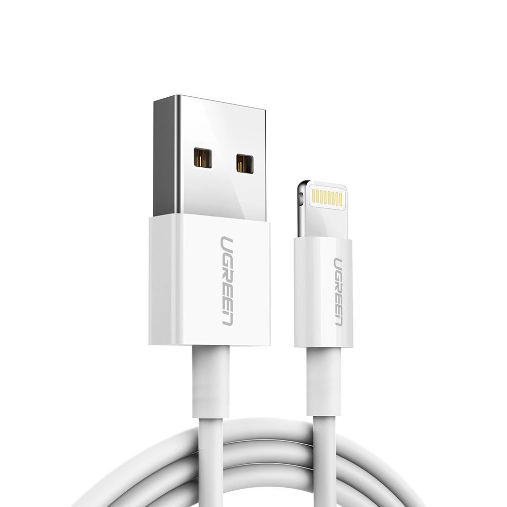 Ugreen US155 20728 USB-A / Lightning MFi 2.4A cable 1m - whiteeng