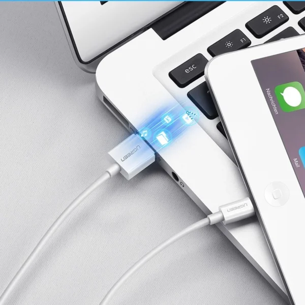Ugreen US155 20728 USB-A / Lightning MFi 2.4A cable 1m - whiteeng