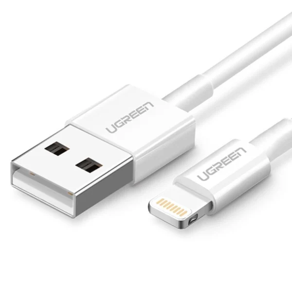 Ugreen US155 20728 USB-A / Lightning MFi 2.4A cable 1m - whiteeng