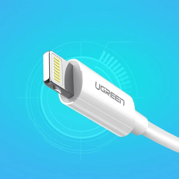 Ugreen US155 20728 USB-A / Lightning MFi 2.4A cable 1m - whiteeng