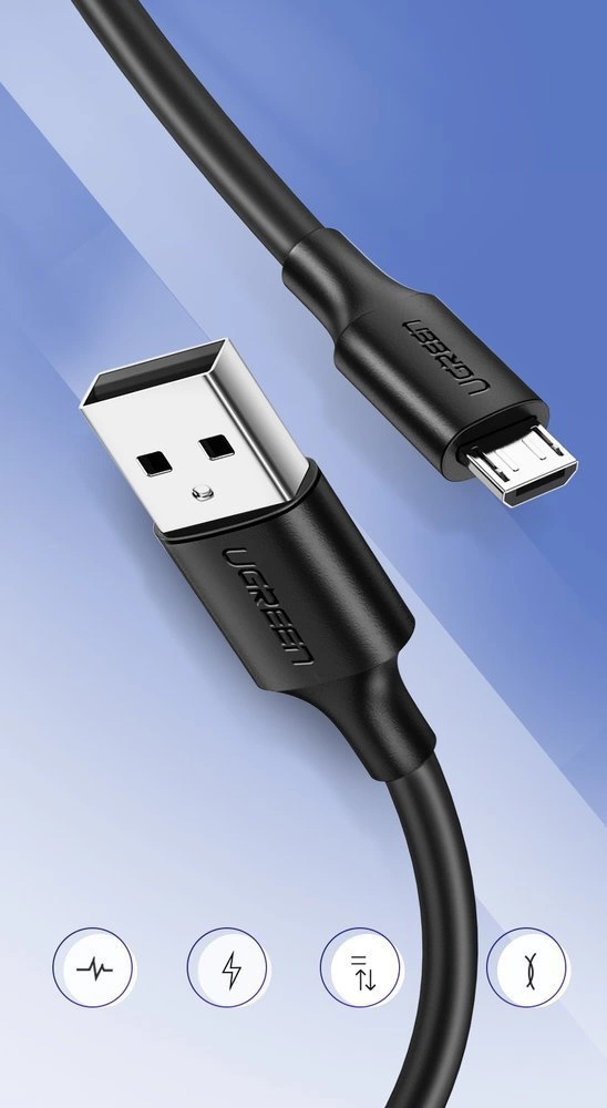 Ugreen US289 60138 micro USB / USB-A cable 2m - blackeng