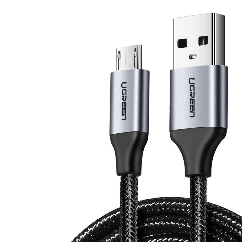 Ugreen US290 60146 USB-A / micro USB 2.4A cable 1m - grayeng